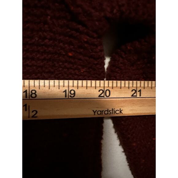 Vintage American Eagle Maroon Hoodie Mens Sz S Oversized Y2k 90s Boho Skater - Picture 5 of 6